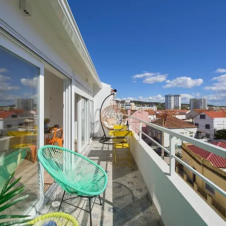 Ocean & Sun Terrace W Ac, By Timecooler Διαμέρισμα Costa de Caparica