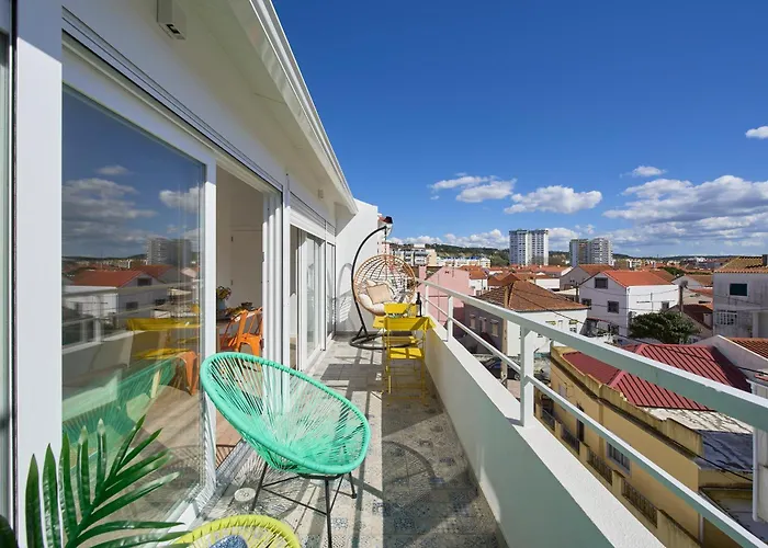 Ocean & Sun Terrace W Ac, By Timecooler Apartment Costa da Caparica